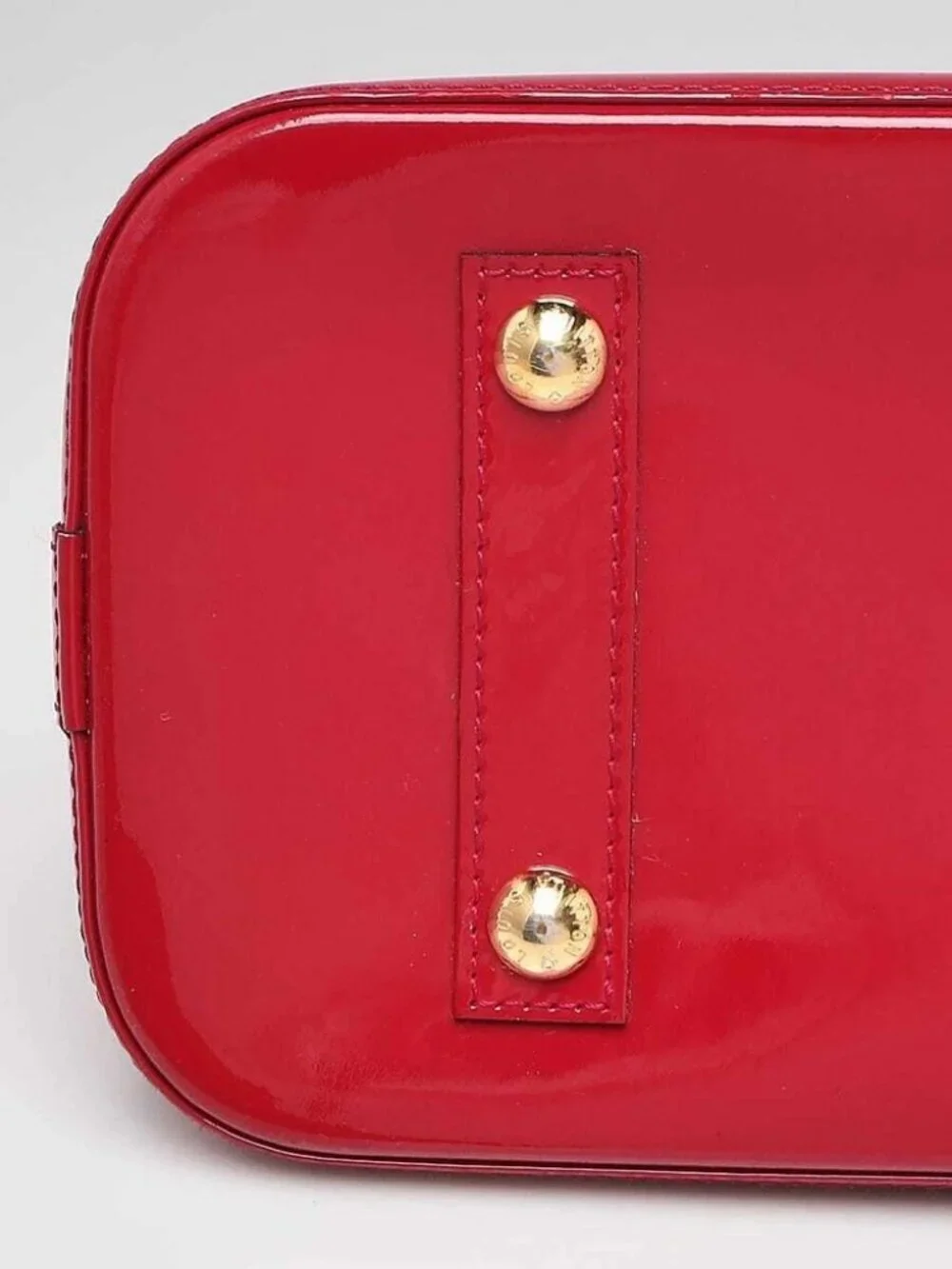 Louis Vuitton Rose Indian Monogram Vernis Alma PM Bag